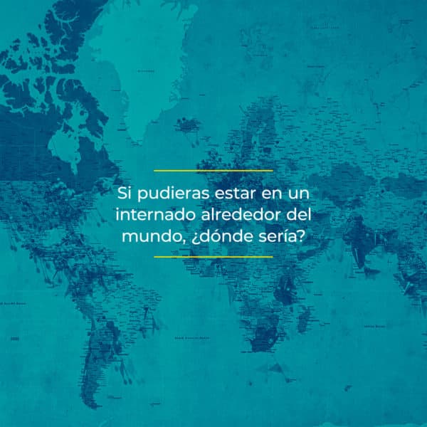 Si pudieras estar en un internado alrededor del mundo, ¿dónde sería?
