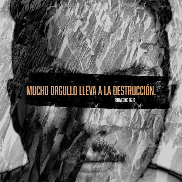 Mucho orgullo lleva a la destrucción. - Proverbios 16:18