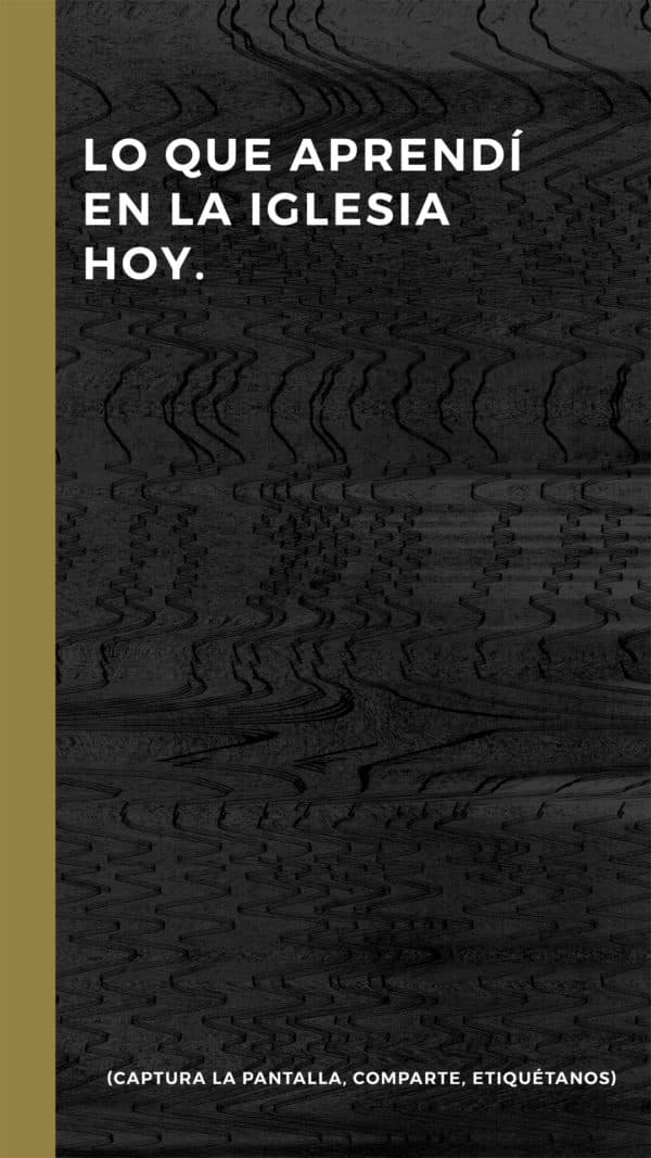 Lo que aprendí en la iglesia hoy. (Captura la pantalla, comparte, etiquétanos)