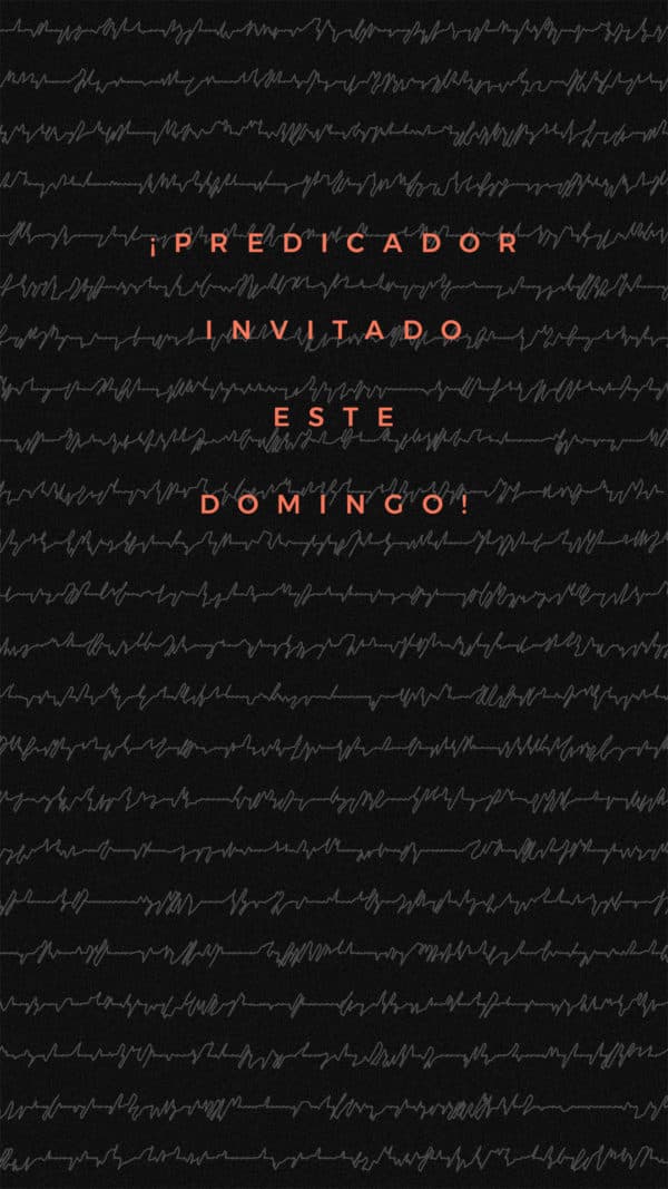 ¡Predicador invitado este domingo!