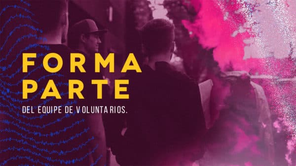 Forma parte del equipo de voluntarios.
