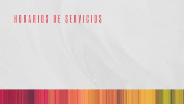 Horarios de servicios
