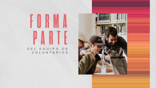 Forma parte del equipo de voluntarios.