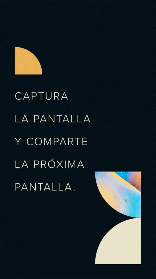 Captura la pantalla y comparte la próxima pantalla.