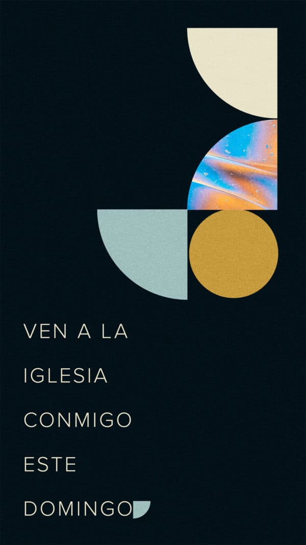 Ven a la iglesia conmigo este domingo.