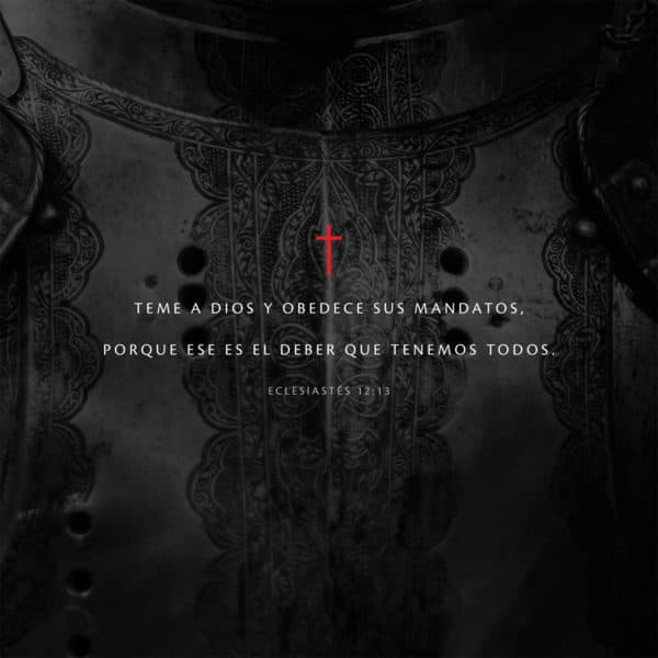 Teme a Dios y obedece sus mandatos, porque ese es el deber que tenemos todos. - Eclesiastés 12:13