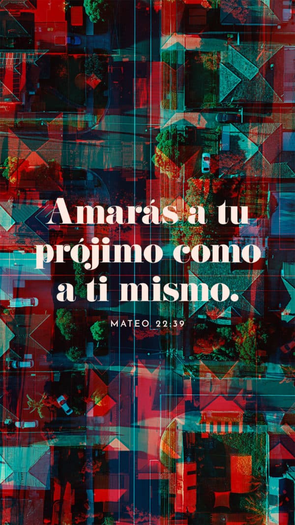 Amarás a tu prójimo como a ti mismo. - Mateo 22:39