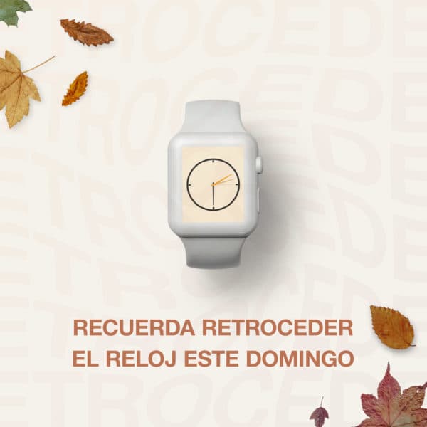 Recuerda retroceder el reloj este domingo