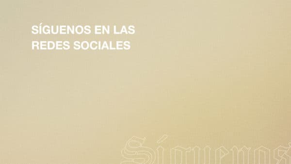 Síguenos en las redes sociales