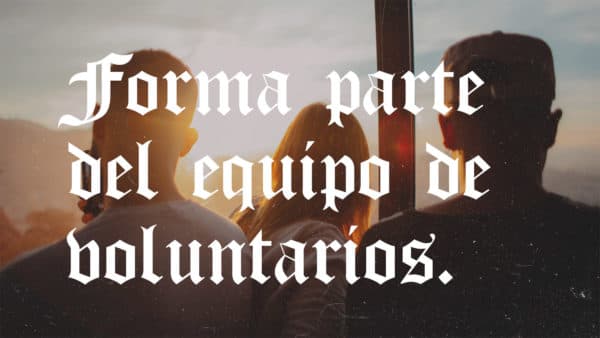 Forma parte del equipo de voluntarios.