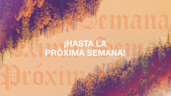 ¡Hasta la próxima semana!