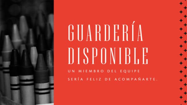 Guardería disponible. Un miembro del equipe sería feliz de acompañarte