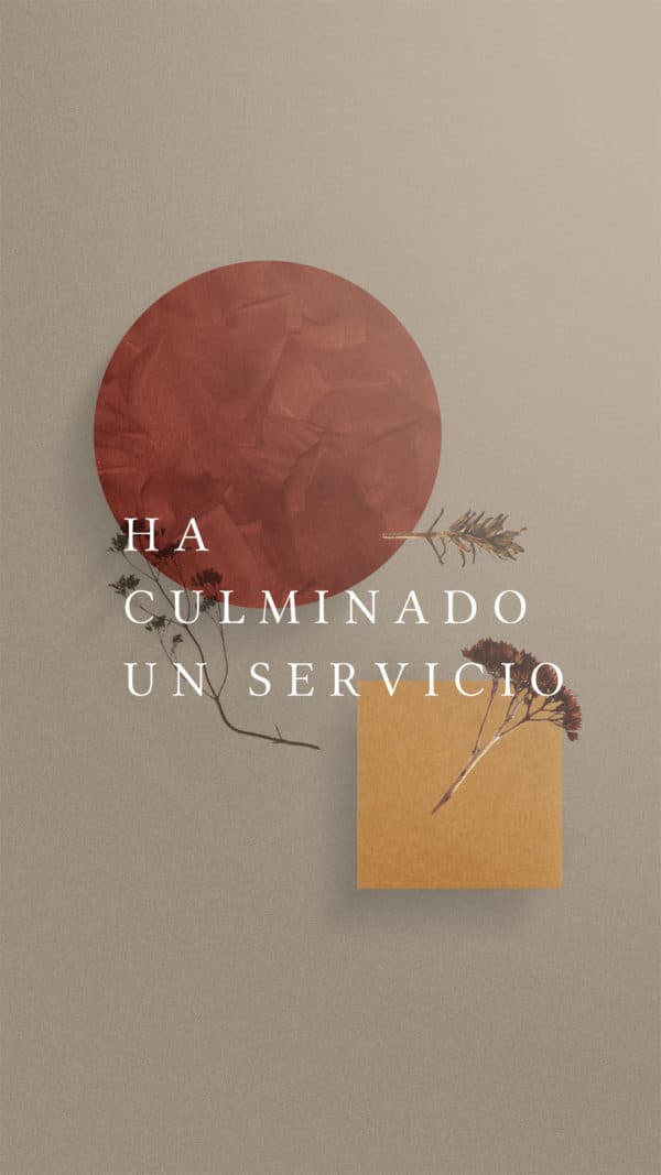 ¡Ha culminado un servicio!