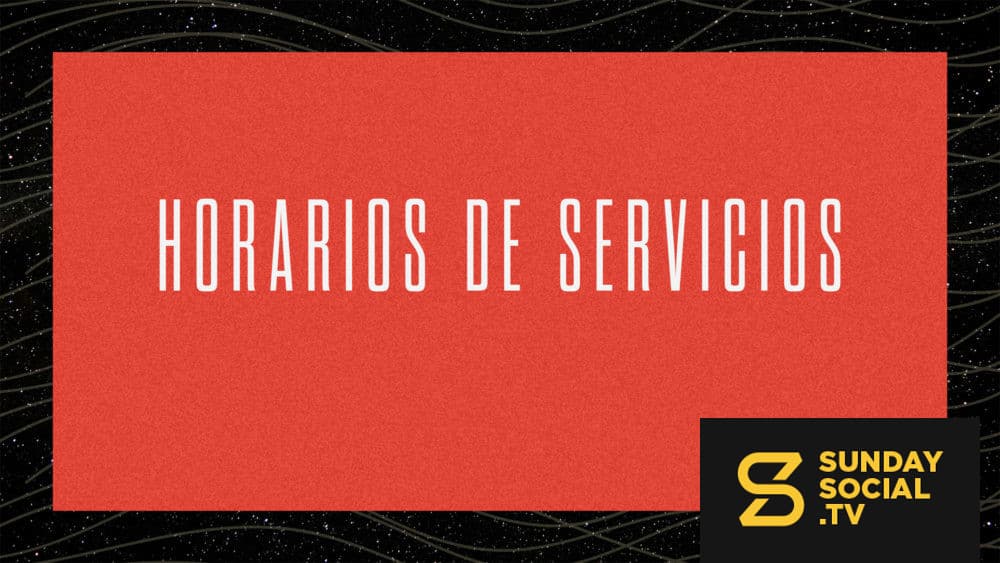 Horarios de servicios