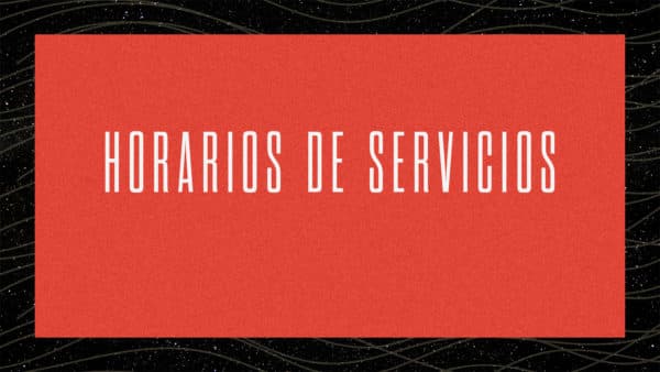 Horarios de servicios