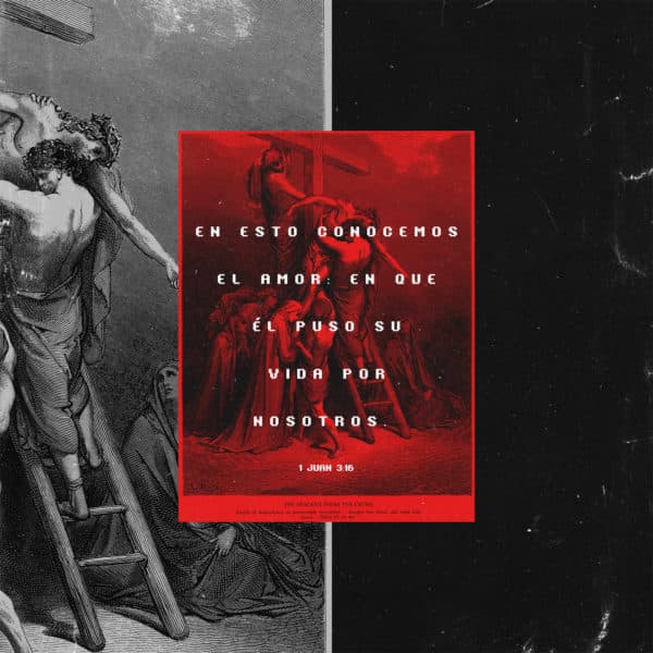En esto conocemos el amor: en que Él puso Su vida por nosotros. - 1 Juan 3:16