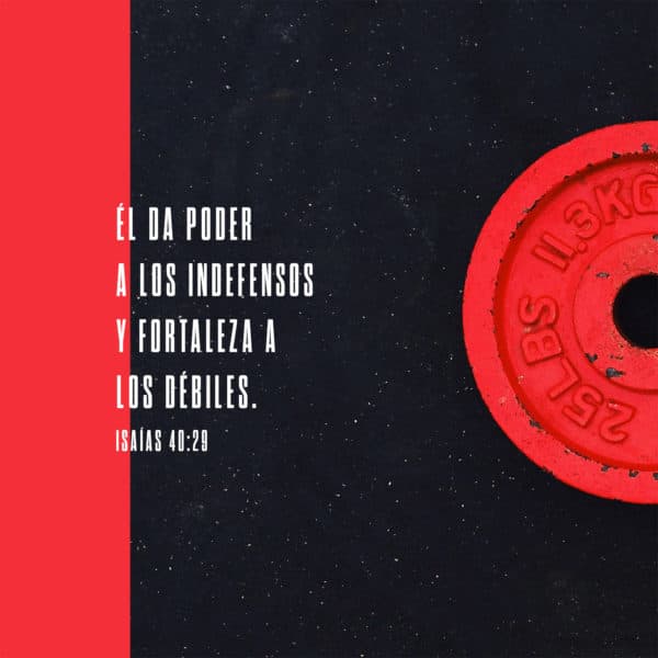 Él da poder a los indefensos y fortaleza a los débiles. - Isaías 40:29