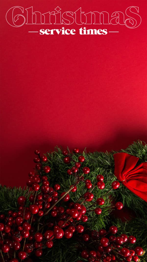 Christmas Service Times