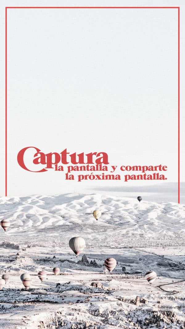 Captura la pantalla y comparte la próxima pantalla.