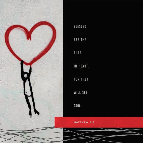 Blessed are the pure in heart, for they will see God. - Matthew 5:8