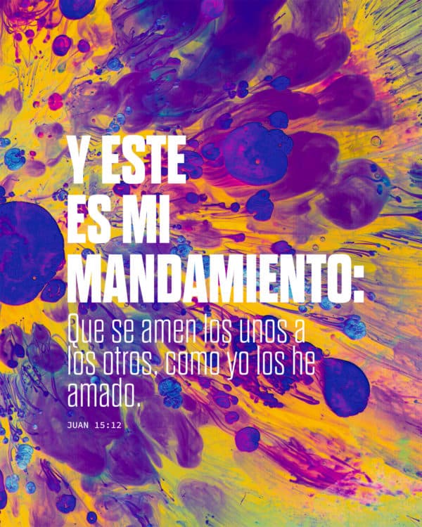 Y este es mi mandamiento: que se amen los unos a los otros, como yo los he amado.  - Juan 15:12