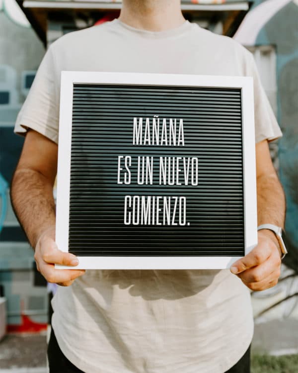 Mañana es un nuevo comienzo.