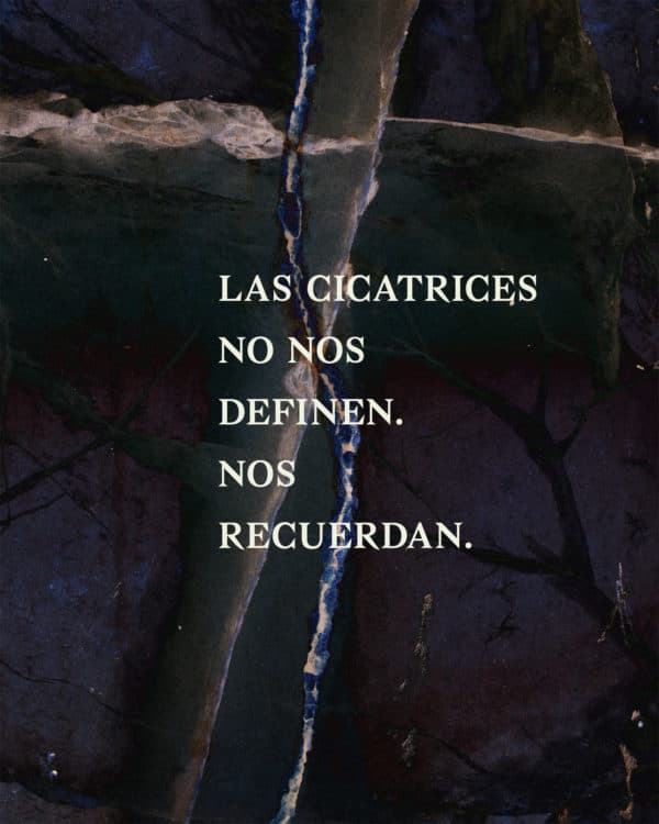 Las cicatrices no nos definen. Nos recuerdan.