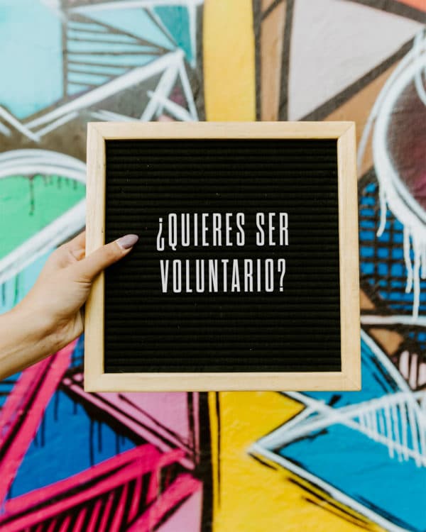 ¿Quieres ser voluntario?