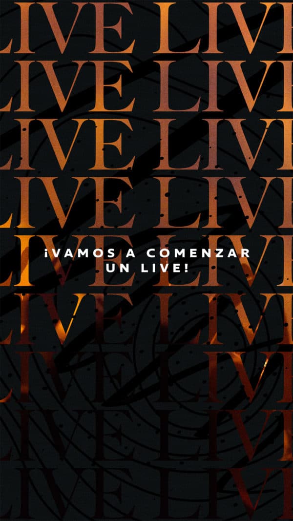 ¡Vamos a comenzar un live!