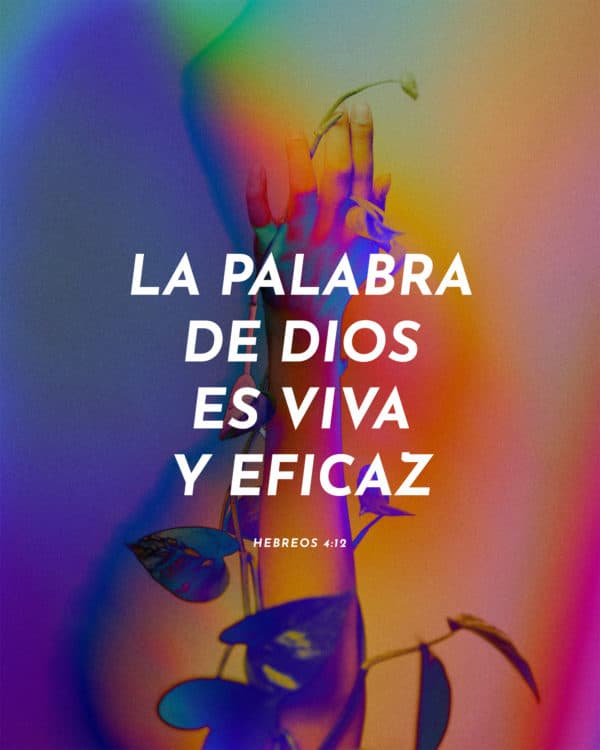 La palabra de Dios es viva y eficaz. - Hebreos 4:12