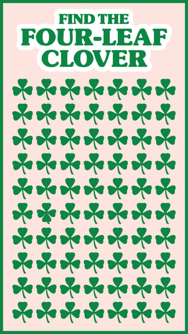 Find the four-leaf clover