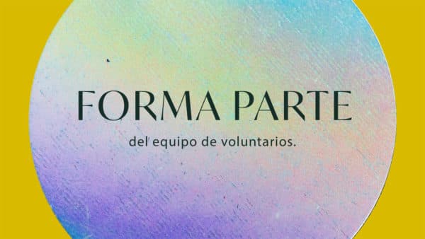 Forma parte del equipo de voluntarios.