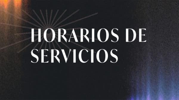 Horarios de servicios