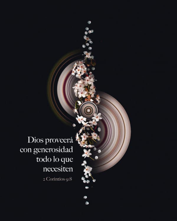 Dios proveerá con generosidad todo lo que necesiten. - 2 Corintios 9:8