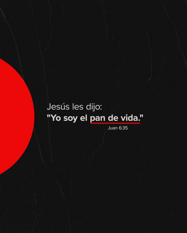 Jesús les dijo: "Yo soy el pan de vida." - Juan 6:35