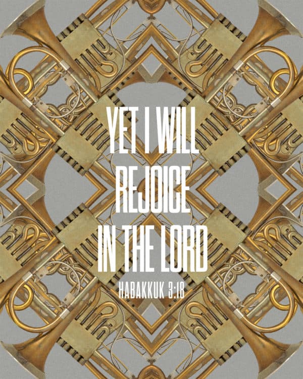 Yet I will rejoice in the LORD. - Habakkuk 3:18