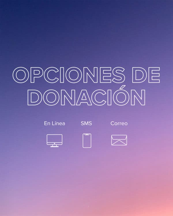 Opciones de Donación