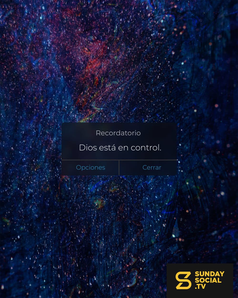 Recordatorio: Dios esta en control.