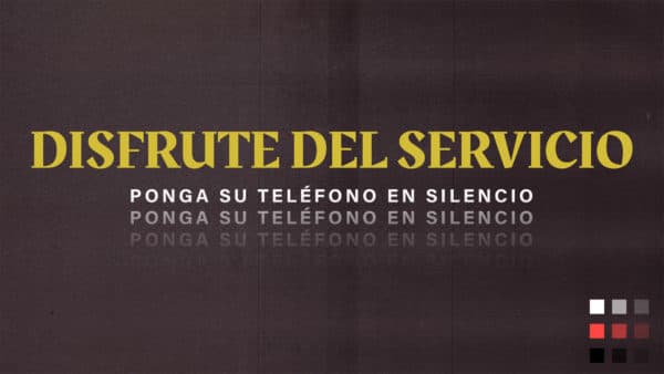 Disfrute del servicio. Ponga su teléfono en silencio.