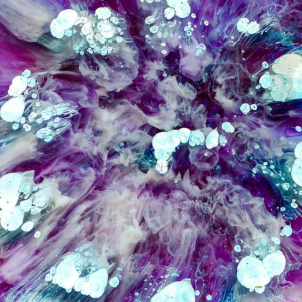 Blue and Purple Paint Bubble