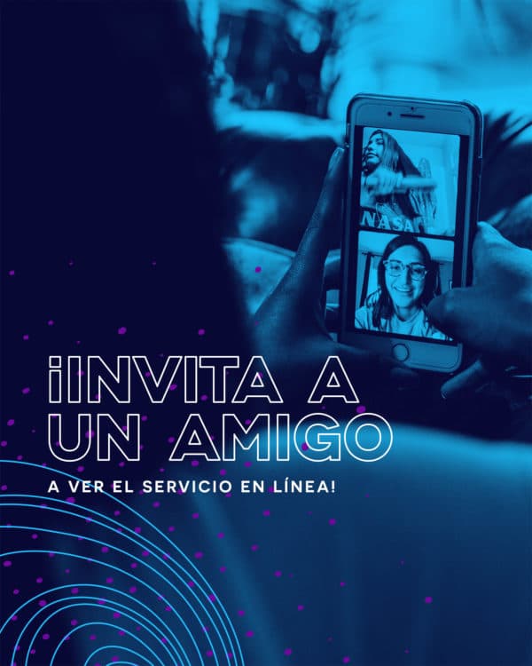 ¡Invita a un amigo a ver el servicio en línea!