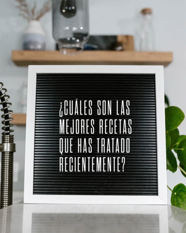 ¿Cuáles son las mejores recetas que has tratado recientemente?