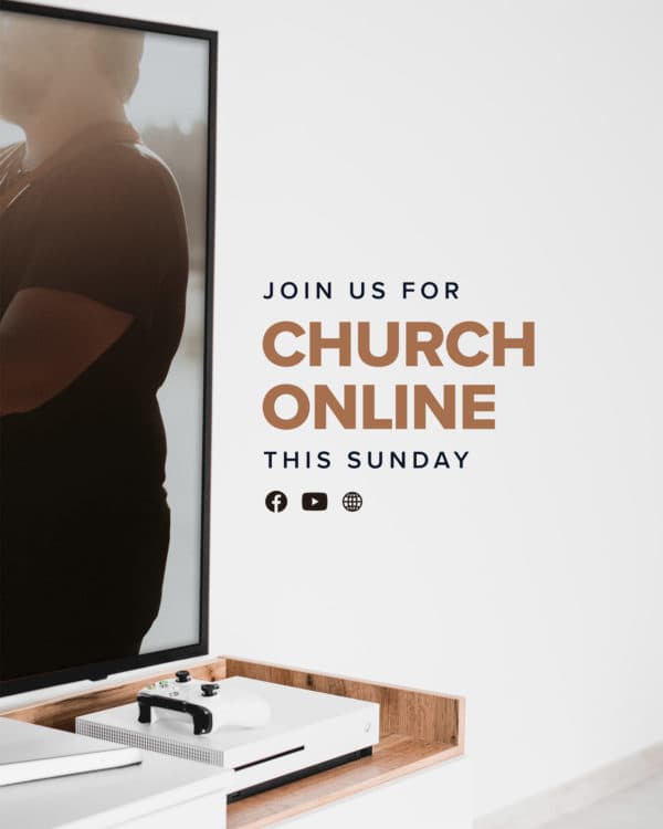 Join us for church online this Sunday