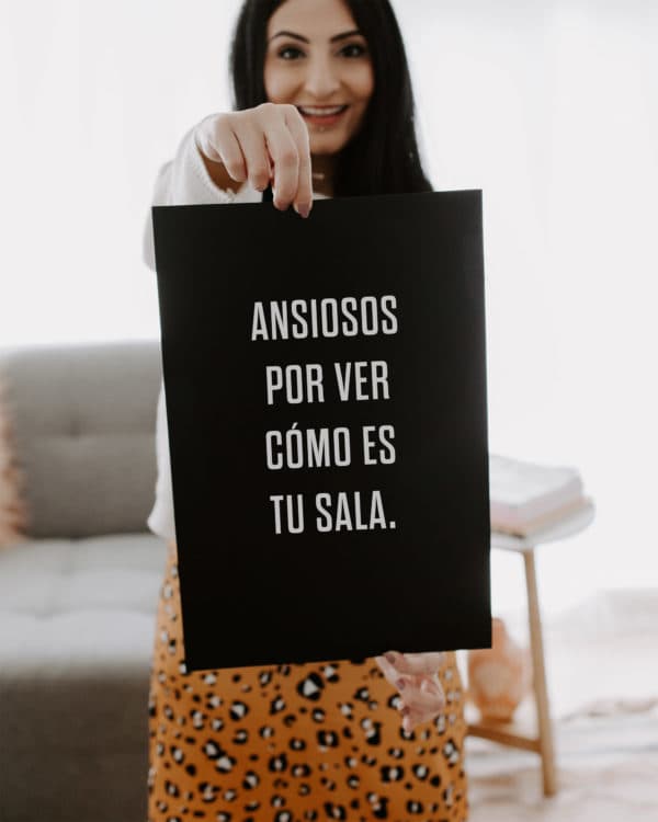 Ansiosos por ver cómo es tu sala.