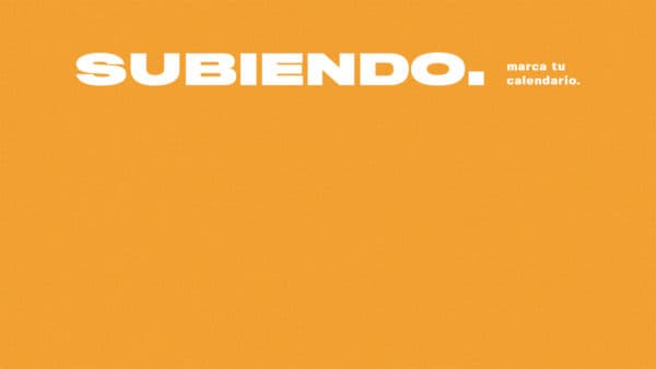 Subiendo. Marca tu calendario.