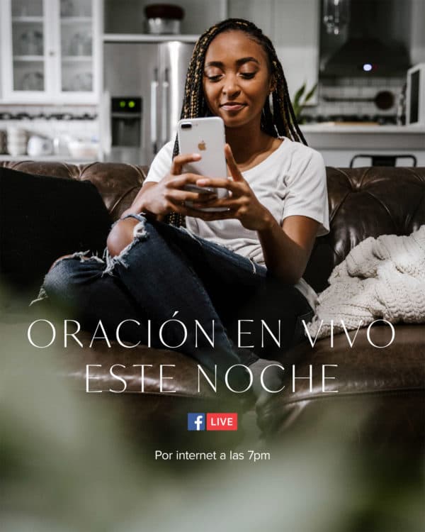 Oración en vivo este noche. Por internet a las 7pm.