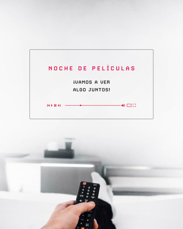 Noche de películas. ¡Vamos a ver algo juntos!