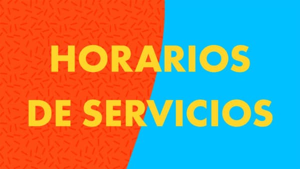 Horarios de servicios
