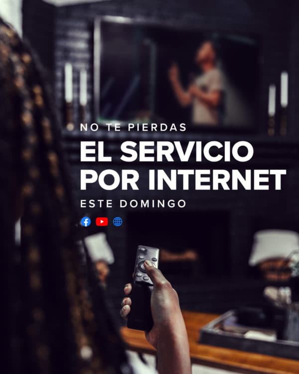 No te pierdas el servicio por internet este Domingo