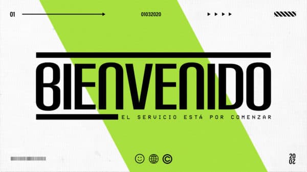 Bienvenido. El servicio está por comenzar.